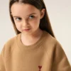 Brown Cotton Ami De Coeur Crewneck Sweatshirt Brown Cotton Ami De Coeur Crewneck Sweatshirt