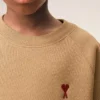 Brown Cotton Ami De Coeur Crewneck Sweatshirt Brown Cotton Ami De Coeur Crewneck Sweatshirt
