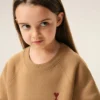 Brown Cotton Ami De Coeur Crewneck Sweatshirt Brown Cotton Ami De Coeur Crewneck Sweatshirt