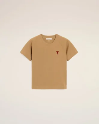 Brown Cotton Ami De Coeur T-Shirt