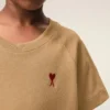 Brown Cotton Ami De Coeur T-Shirt Brown Cotton Ami De Coeur T-Shirt