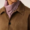 Brown Leather Buttoned Ami De Coeur Jacket Brown Leather Buttoned Ami De Coeur Jacket