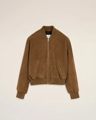 Brown Leather Zipped Jacket Brown Leather Zipped Jacket