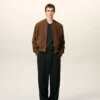 Brown Leather Zipped Jacket Brown Leather Zipped Jacket
