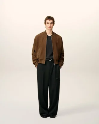 Brown Leather Zipped Jacket Brown Leather Zipped Jacket