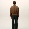 Brown Leather Zipped Jacket Brown Leather Zipped Jacket