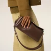 Brown Smooth Leather Carrousel Bag Brown Smooth Leather Carrousel Bag
