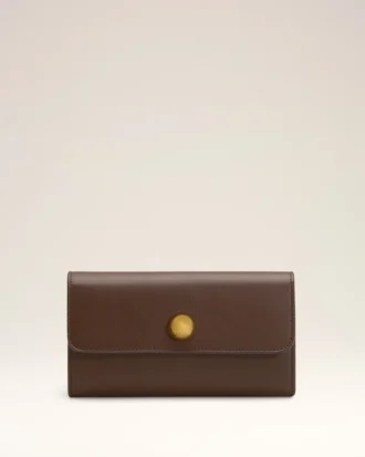 Brown Smooth Leather Carrousel Continental Wallet