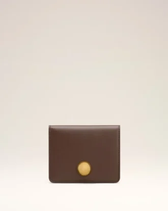Brown Smooth Leather Carrousel Folded Wallet