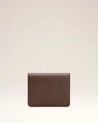 Brown Smooth Leather Carrousel Folded Wallet
