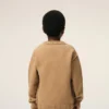 Brown Wool Ami De Coeur Crewneck Sweater Brown Wool Ami De Coeur Crewneck Sweater