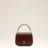Burgundy Glazed Leather Handle Paris Paris Bag Burgundy Glazed Leather Handle Paris Paris Bag