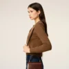 Burgundy Glazed Leather Handle Paris Paris Bag Burgundy Glazed Leather Handle Paris Paris Bag