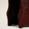 Burgundy Leather Bicolor Knee High Boots Burgundy Leather Bicolor Knee High Boots
