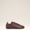 Burgundy Smooth Leather Low Top Step Sneakers Burgundy Smooth Leather Low Top Step Sneakers