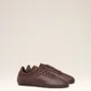 Burgundy Smooth Leather Low Top Step Sneakers Burgundy Smooth Leather Low Top Step Sneakers