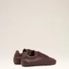 Burgundy Smooth Leather Low Top Step Sneakers Burgundy Smooth Leather Low Top Step Sneakers