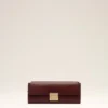 Burgundy Smooth Leather Mimi Pouch Burgundy Smooth Leather Mimi Pouch