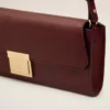 Burgundy Smooth Leather Mimi Pouch Burgundy Smooth Leather Mimi Pouch