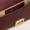 Burgundy Smooth Leather Mimi Pouch Burgundy Smooth Leather Mimi Pouch