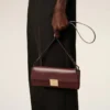 Burgundy Smooth Leather Mimi Pouch Burgundy Smooth Leather Mimi Pouch