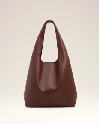 Burgundy Supple Leather Etienne Hobo Bag