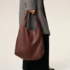Burgundy Supple Leather Etienne Hobo Bag Burgundy Supple Leather Etienne Hobo Bag