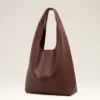 Burgundy Supple Leather Etienne Hobo Bag Burgundy Supple Leather Etienne Hobo Bag