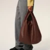 Burgundy Supple Leather Etienne Hobo Bag Burgundy Supple Leather Etienne Hobo Bag