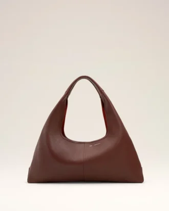 Burgundy Supple Leather Etienne Shoulder Bag
