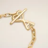Gold Brass Hammered Ami De Coeur Bracelet Gold Brass Hammered Ami De Coeur Bracelet