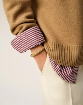 Gold  Brass Pearl Bracelet