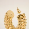 Gold Brass Pearl Earrings Gold Brass Pearl Earrings