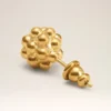 Gold Brass Pearl Studs