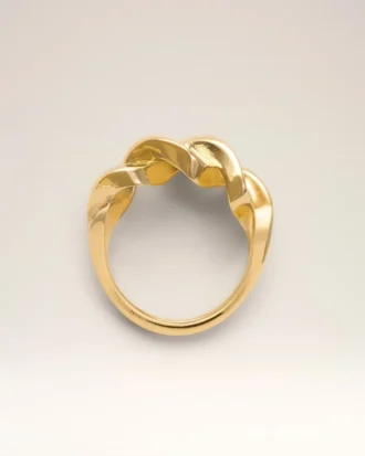 Gold Brass Tresse Ring