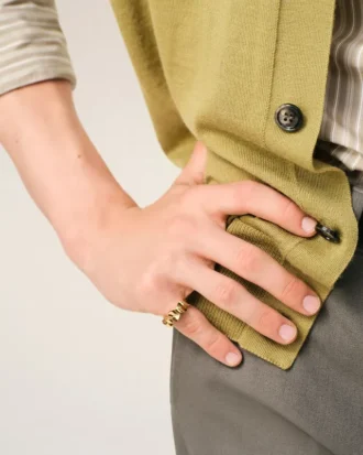 Gold Brass Tresse Ring