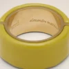 Green Brass Hammered Lacquered Ring Green Brass Hammered Lacquered Ring