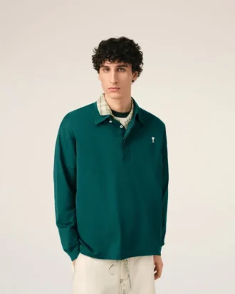 Green Cotton Ami De Coeur Polo Green Cotton Ami De Coeur Polo
