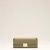 Green Smooth Leather Mimi Pouch Green Smooth Leather Mimi Pouch