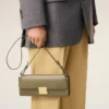 Green Smooth Leather Mimi Pouch Green Smooth Leather Mimi Pouch