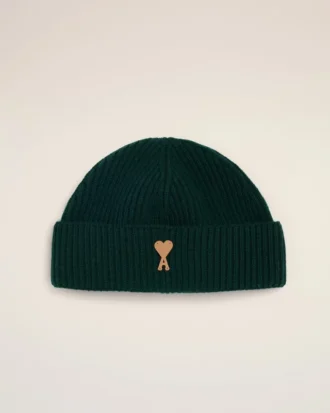 Green Wool Ami De Coeur Beanie