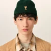 Green Wool Ami De Coeur Beanie