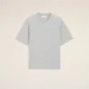 Grey Cotton Ami De Coeur Embossed T-Shirt Grey Cotton Ami De Coeur Embossed T-Shirt
