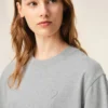 Grey Cotton Ami De Coeur Embossed T-Shirt Grey Cotton Ami De Coeur Embossed T-Shirt