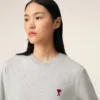 Grey Cotton Ami De Coeur Long Sleeves T-Shirt Grey Cotton Ami De Coeur Long Sleeves T-Shirt