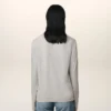 Grey Cotton Ami De Coeur Long Sleeves T-Shirt Grey Cotton Ami De Coeur Long Sleeves T-Shirt