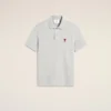 Grey Cotton Ami De Coeur Polo Shirt Grey Cotton Ami De Coeur Polo Shirt