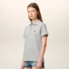 Grey Cotton Ami De Coeur Polo Shirt Grey Cotton Ami De Coeur Polo Shirt