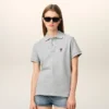Grey Cotton Ami De Coeur Polo Shirt Grey Cotton Ami De Coeur Polo Shirt