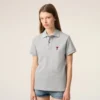 Grey Cotton Ami De Coeur Polo Shirt Grey Cotton Ami De Coeur Polo Shirt